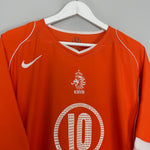 Shop 2004/06 NETHERLANDS V.NISTELROOY #10 HOME SHIRT (XL) NIKE, classic football shirts, vintage football shirts & retro soccer jerseys at Cult Kits