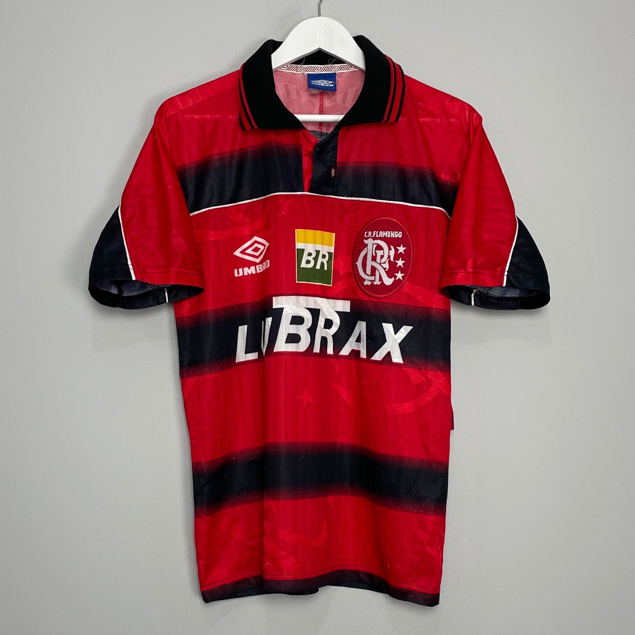 Shop 1998 FLAMENGO #11 HOME SHIRT (S) UMBRO, classic football shirts, vintage football shirts & retro soccer jerseys at Cult Kits