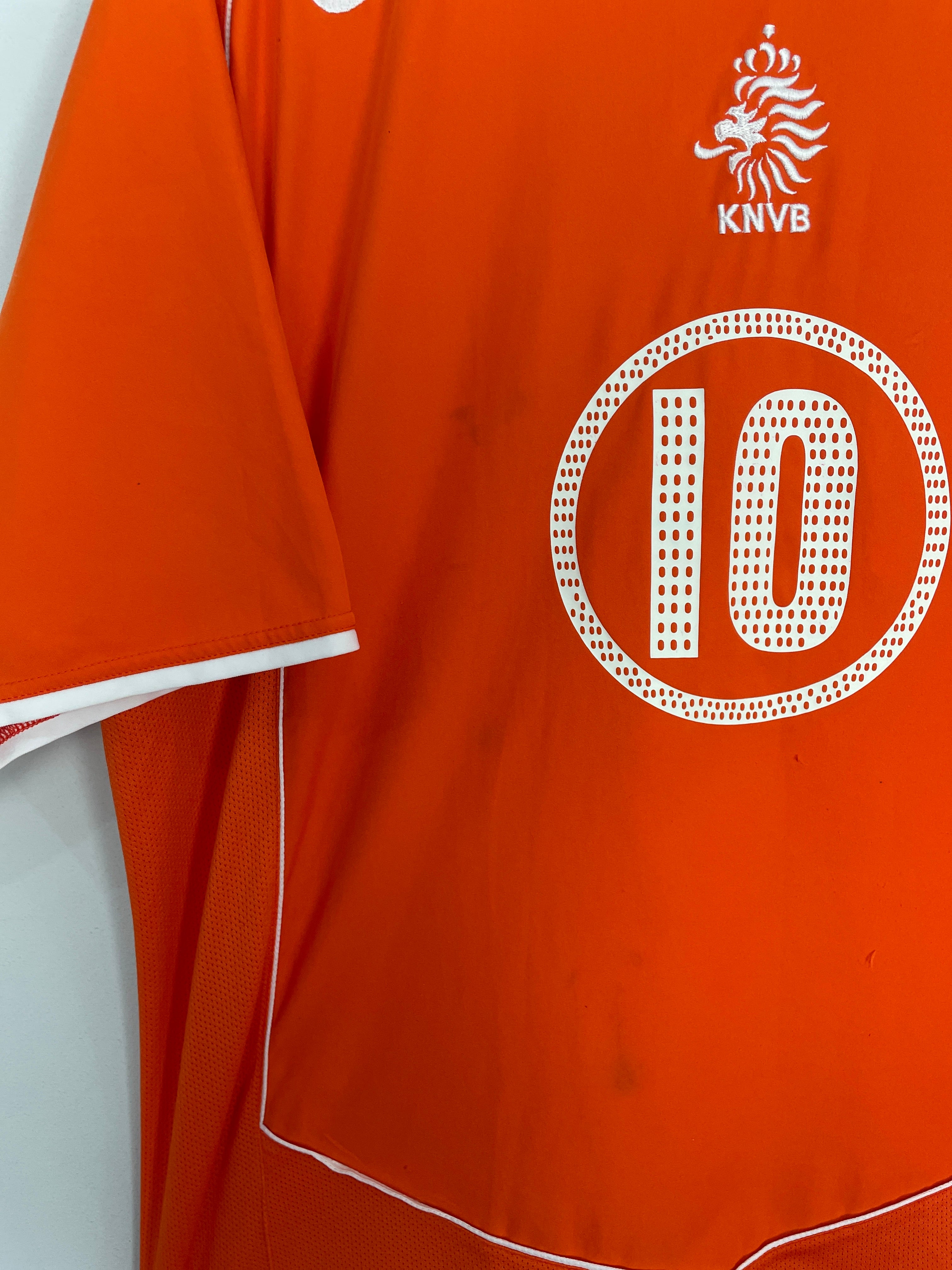 Shop 2004/06 NETHERLANDS V.NISTELROOY #10 HOME SHIRT (XL) NIKE, classic football shirts, vintage football shirts & retro soccer jerseys at Cult Kits