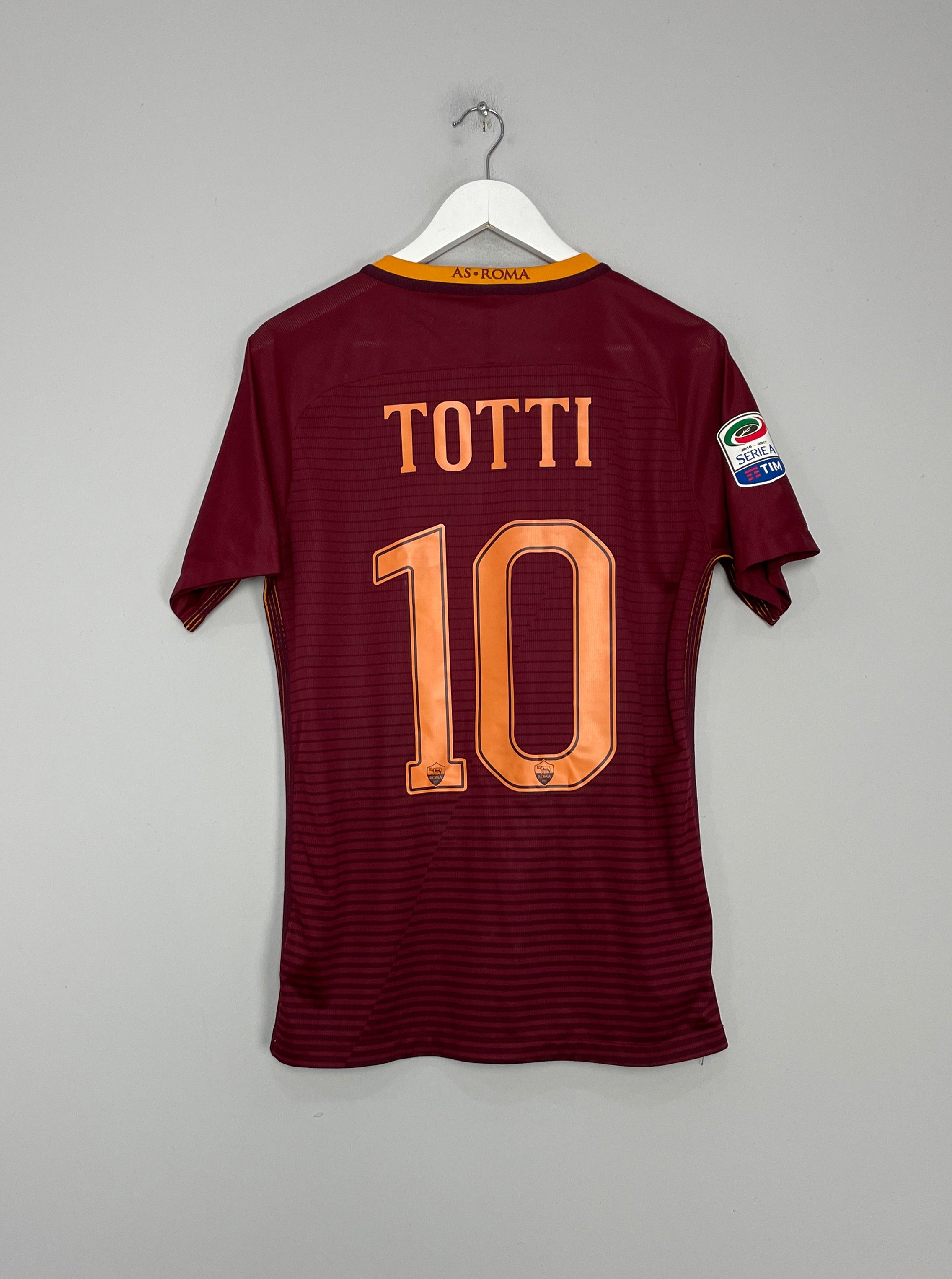 Shop 2016/17 ROMA TOTTI #10 AUTHENTIC HOME SHIRT (M) NIKE, classic football shirts, vintage football shirts & retro soccer jerseys at Cult Kits
