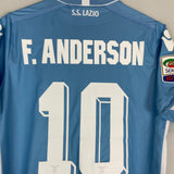2015/16 LAZIO F.ANDERSON #10 *MATCH ISSUE* HOME SHIRT (M) MACRON