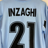 1998/00 LAZIO INZAGHI #21 L/S HOME SHIRT (L) PUMA