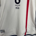 Shop 2001/03 ENGLAND SCHOLES #8 HOME SHIRT (S) UMBRO, classic football shirts, vintage football shirts & retro soccer jerseys at Cult Kits
