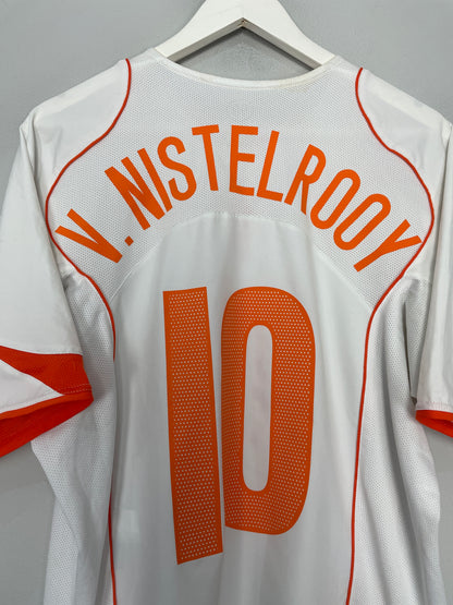 2004/06 NETHERLANDS V.NISTELROOY #10 AWAY SHIRT (L) NIKE