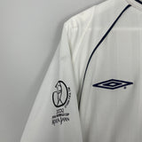 Shop 2001/03 ENGLAND SCHOLES #8 HOME SHIRT (S) UMBRO, classic football shirts, vintage football shirts & retro soccer jerseys at Cult Kits