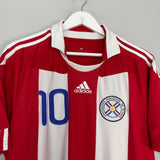 Shop 2010/11 PARAGUAY S.CABANAS #10 HOME SHIRT (L) ADIDAS, classic football shirts, vintage football shirts & retro soccer jerseys at Cult Kits