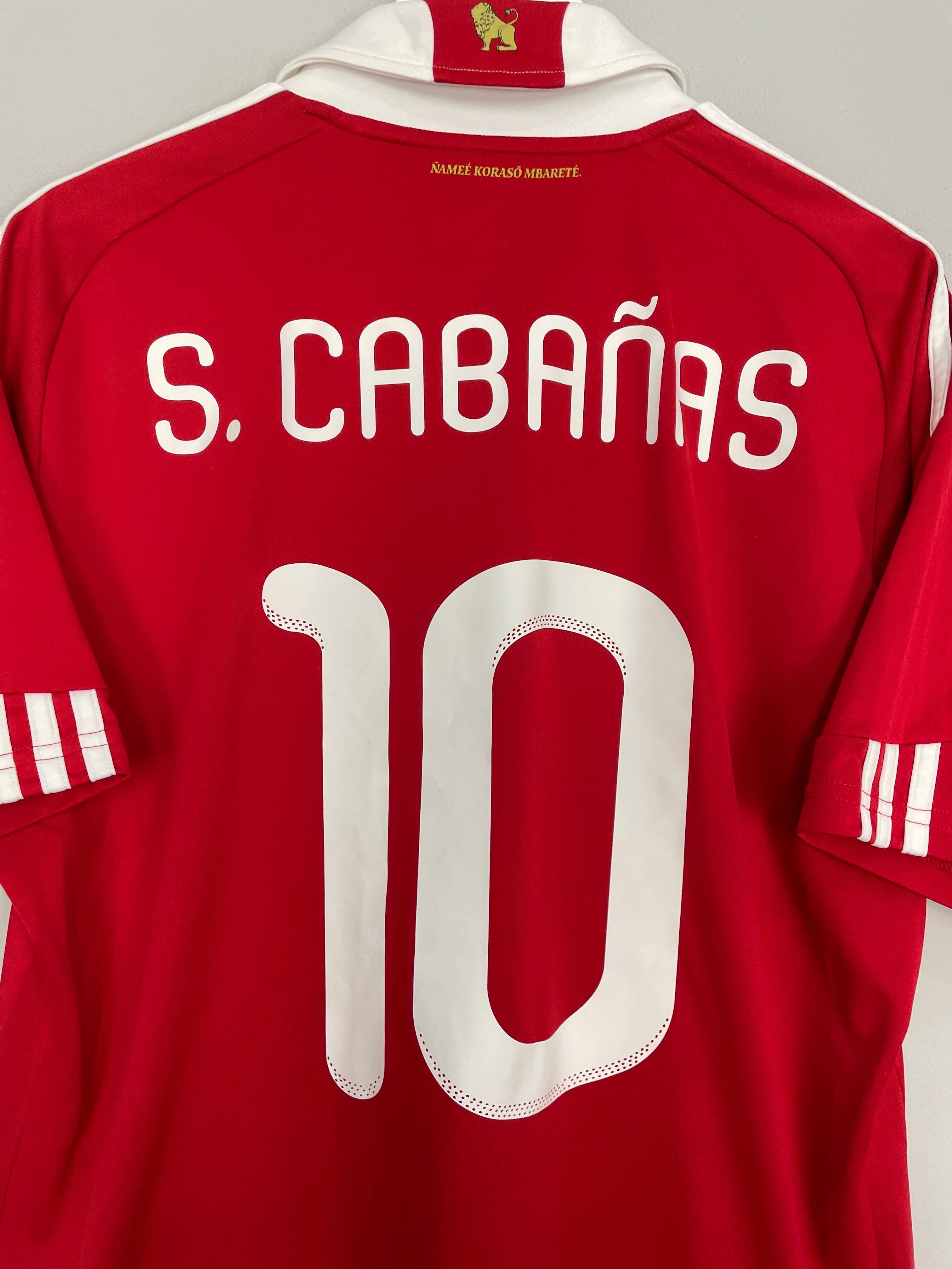Shop 2010/11 PARAGUAY S.CABANAS #10 HOME SHIRT (L) ADIDAS, classic football shirts, vintage football shirts & retro soccer jerseys at Cult Kits