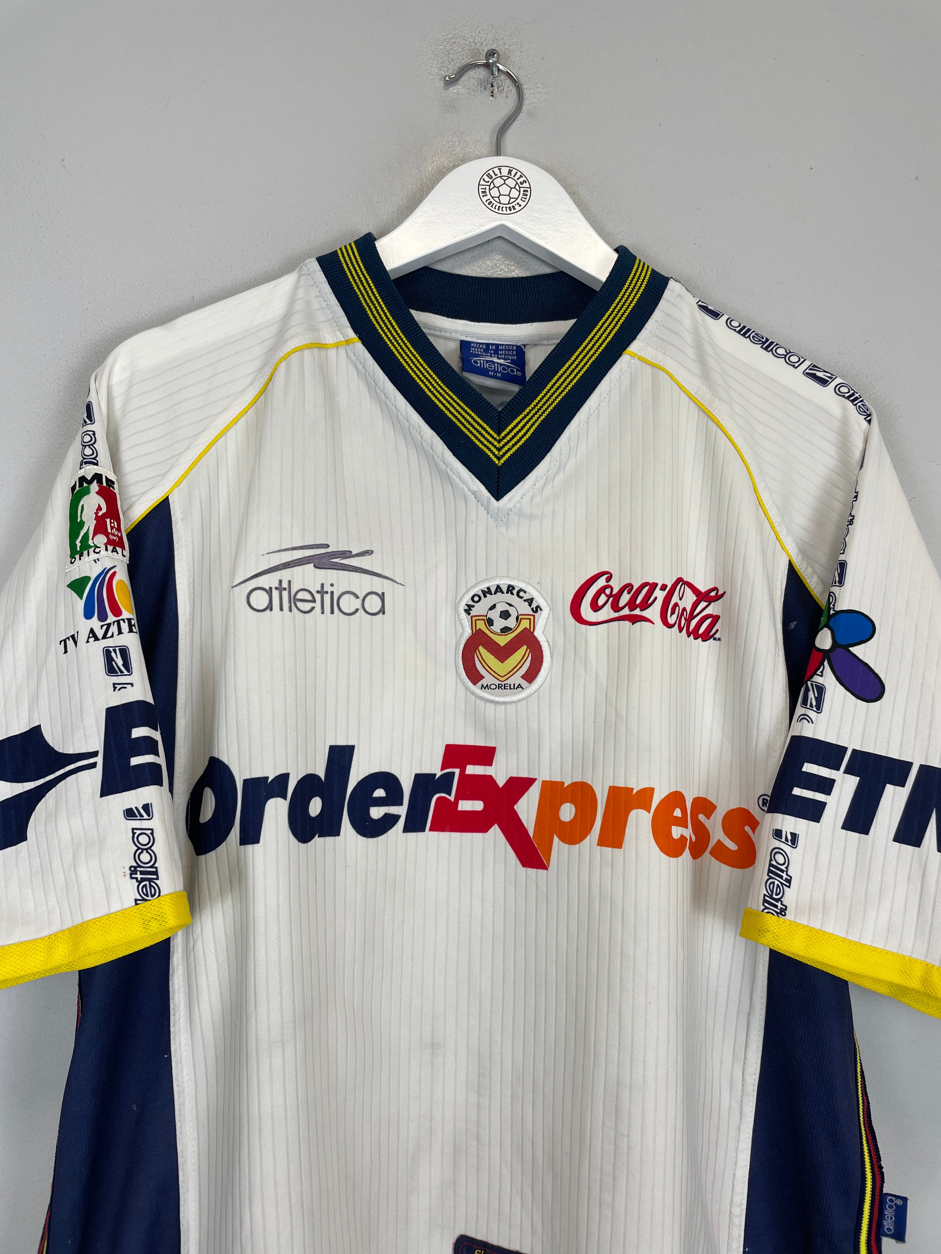 Shop 2000/01 MONARCAS MORELIA AWAY SHIRT (M) ATLETICA, classic football shirts, vintage football shirts & retro soccer jerseys at Cult Kits