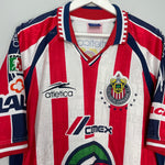 Shop 1999/00 CHIVAS GUADALAJARA HOME SHIRT (L) ATLETICA, classic football shirts, vintage football shirts & retro soccer jerseys at Cult Kits