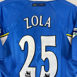 1997/99 CHELSEA ZOLA #25 *MINT* HOME SHIRT (L) UMBRO