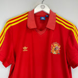 Shop 1982 SPAIN #10 *ADIDAS ORIGINALS* HOME SHIRT (XL), classic football shirts, vintage football shirts & retro soccer jerseys at Cult Kits