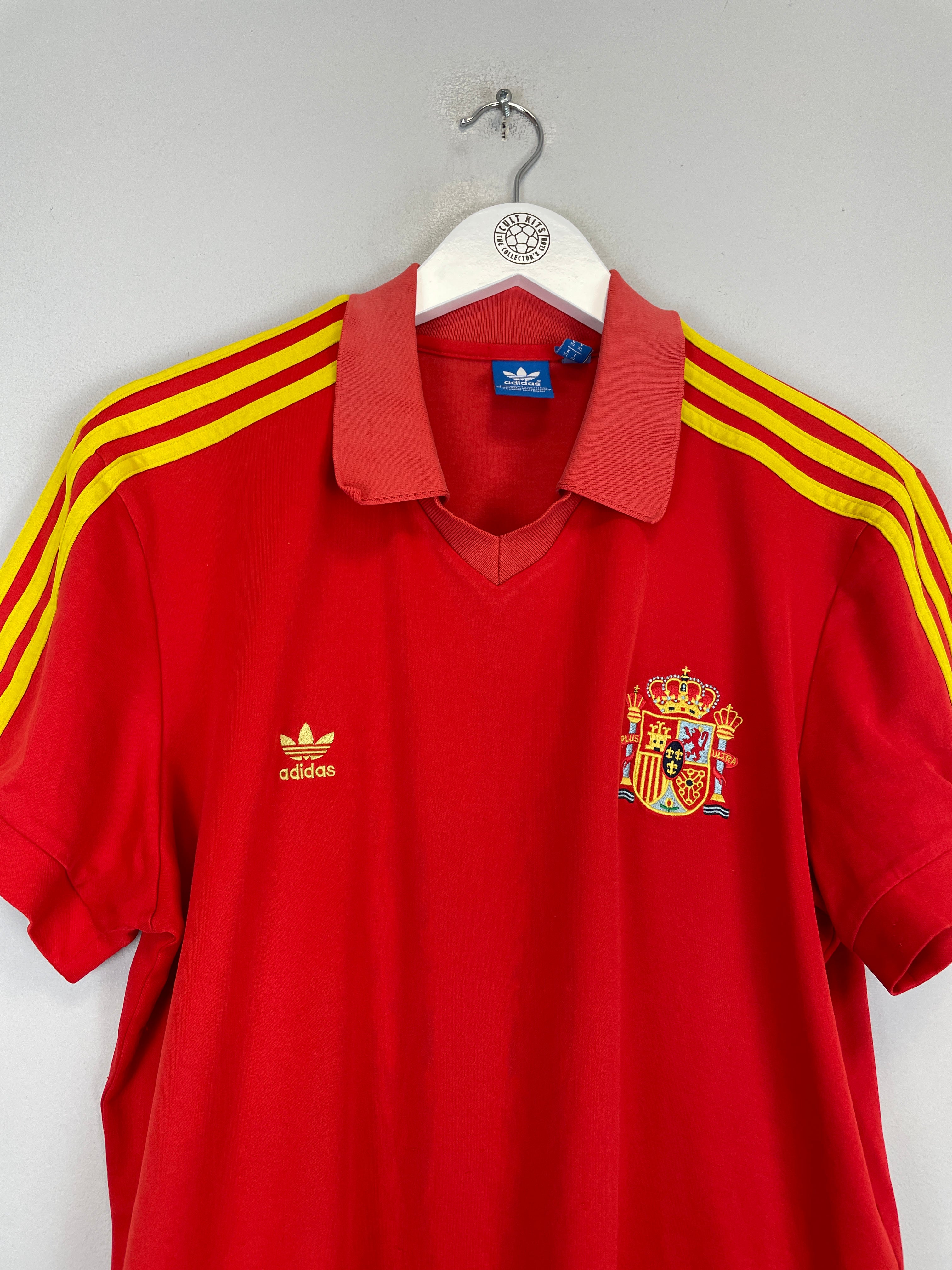 Shop 1982 SPAIN #10 *ADIDAS ORIGINALS* HOME SHIRT (XL), classic football shirts, vintage football shirts & retro soccer jerseys at Cult Kits