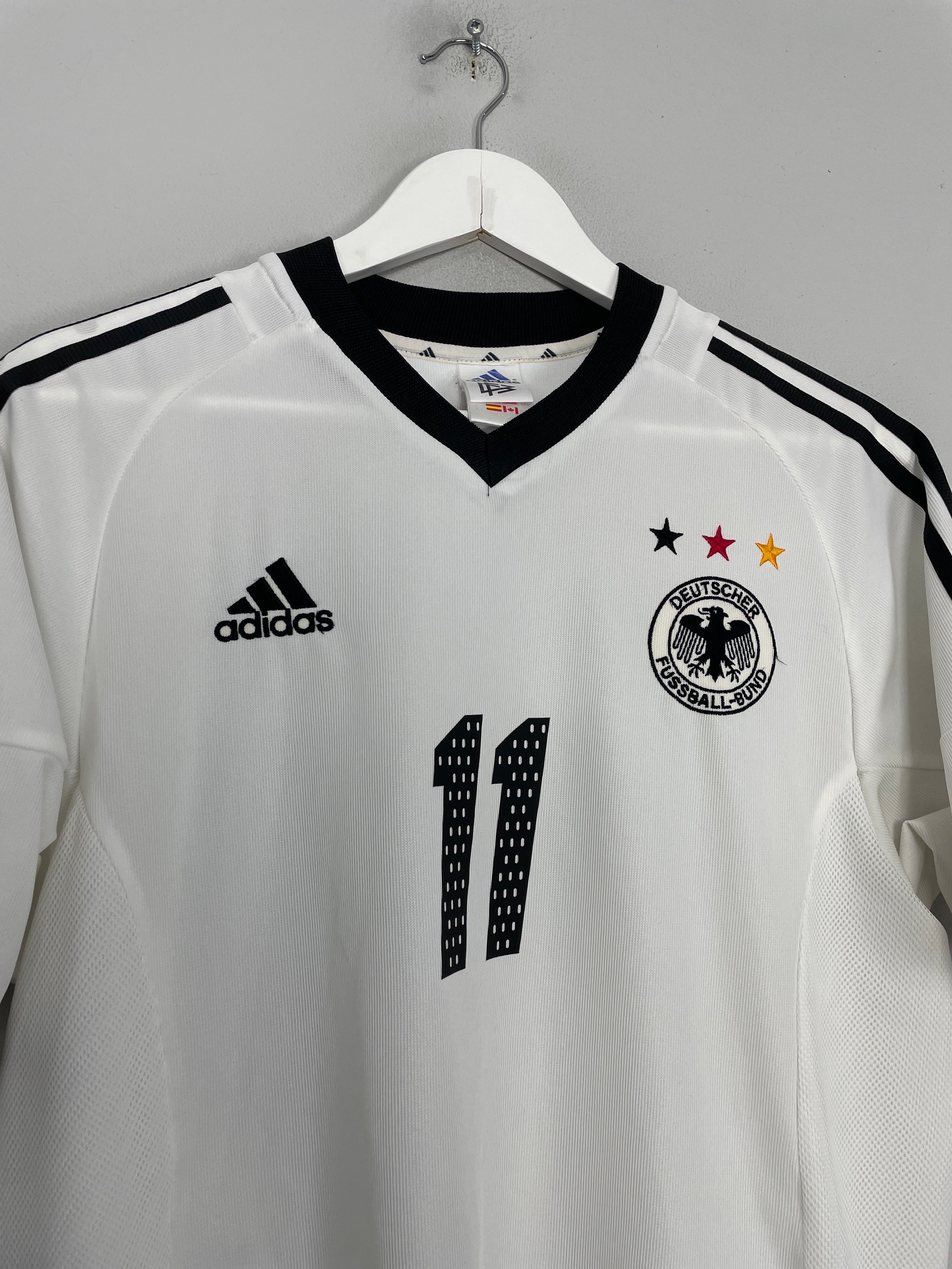 Shop 2002/04 GERMANY KLOSE #11 HOME SHIRT (S) ADIDAS, classic football shirts, vintage football shirts & retro soccer jerseys at Cult Kits