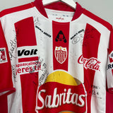 2008/09 NECAXA *SQUAD SIGNED* HOME SHIRT (M) VOIT