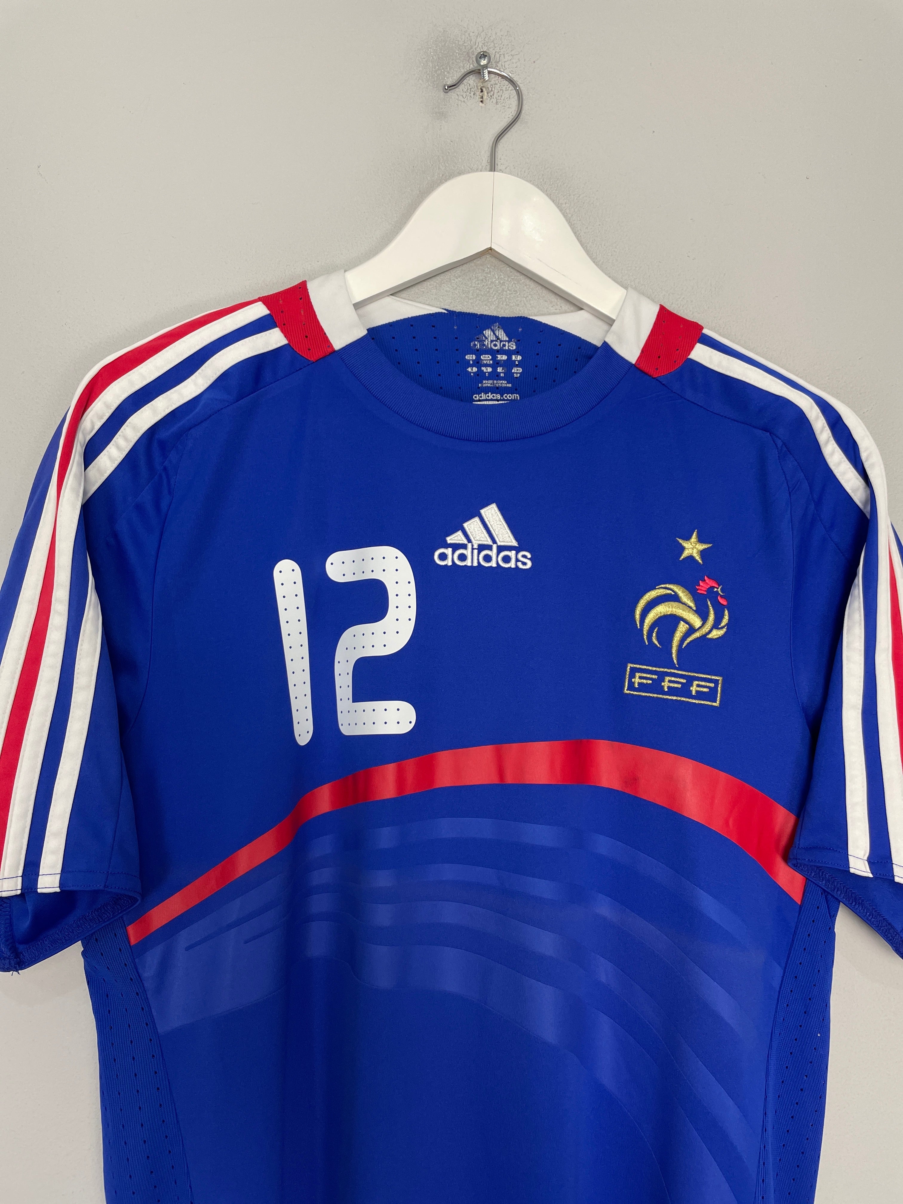 Shop 2007/08 FRANCE HENRY #12 HOME SHIRT (S) ADIDAS, classic football shirts, vintage football shirts & retro soccer jerseys at Cult Kits
