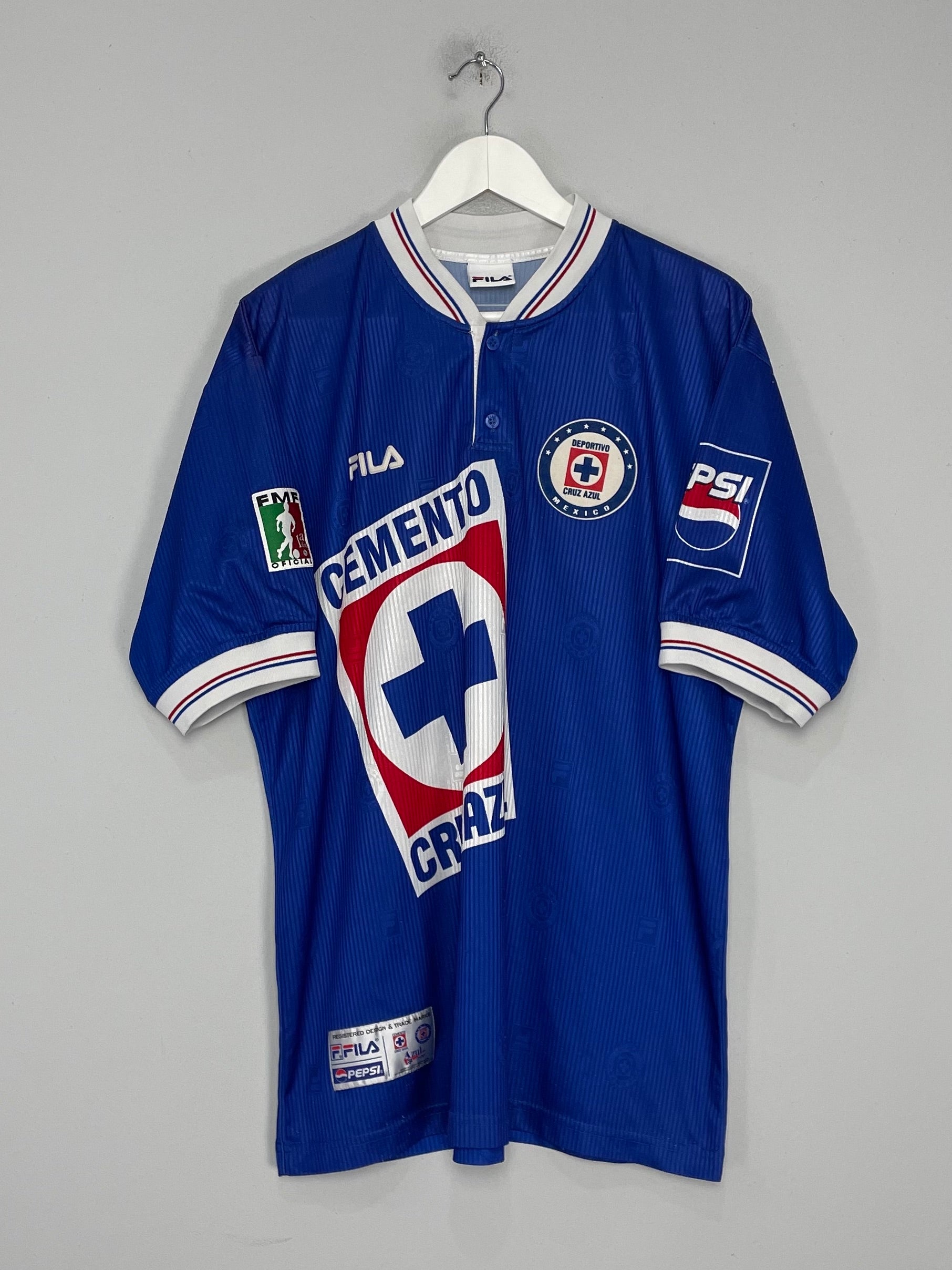 Shop 1998/99 CRUZ AZUL HOME SHIRT (XL) FILA, classic football shirts, vintage football shirts & retro soccer jerseys at Cult Kits