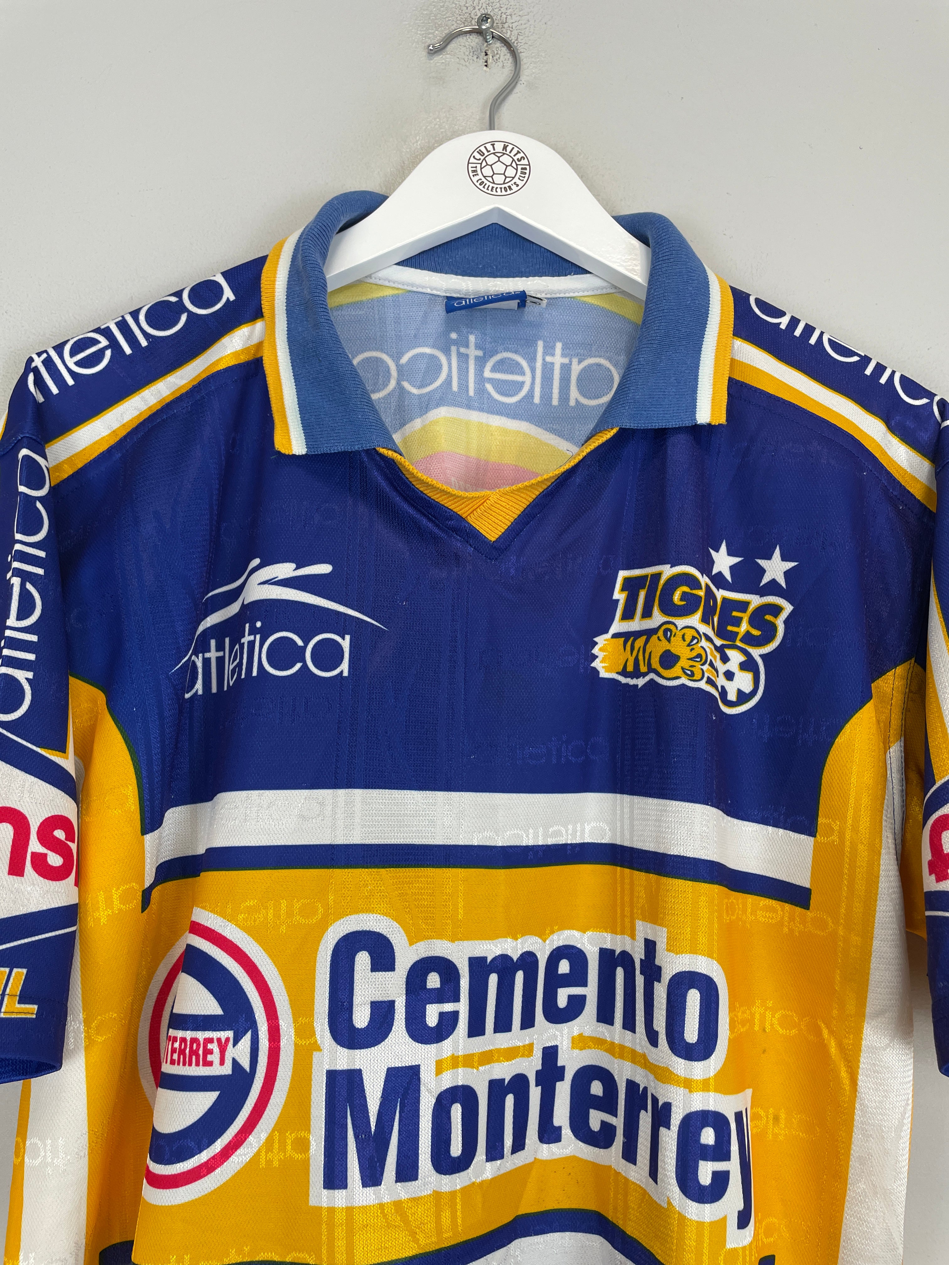 Shop 1999/00 TIGRES AWAY SHIRT (M) ATLETICA, classic football shirts, vintage football shirts & retro soccer jerseys at Cult Kits