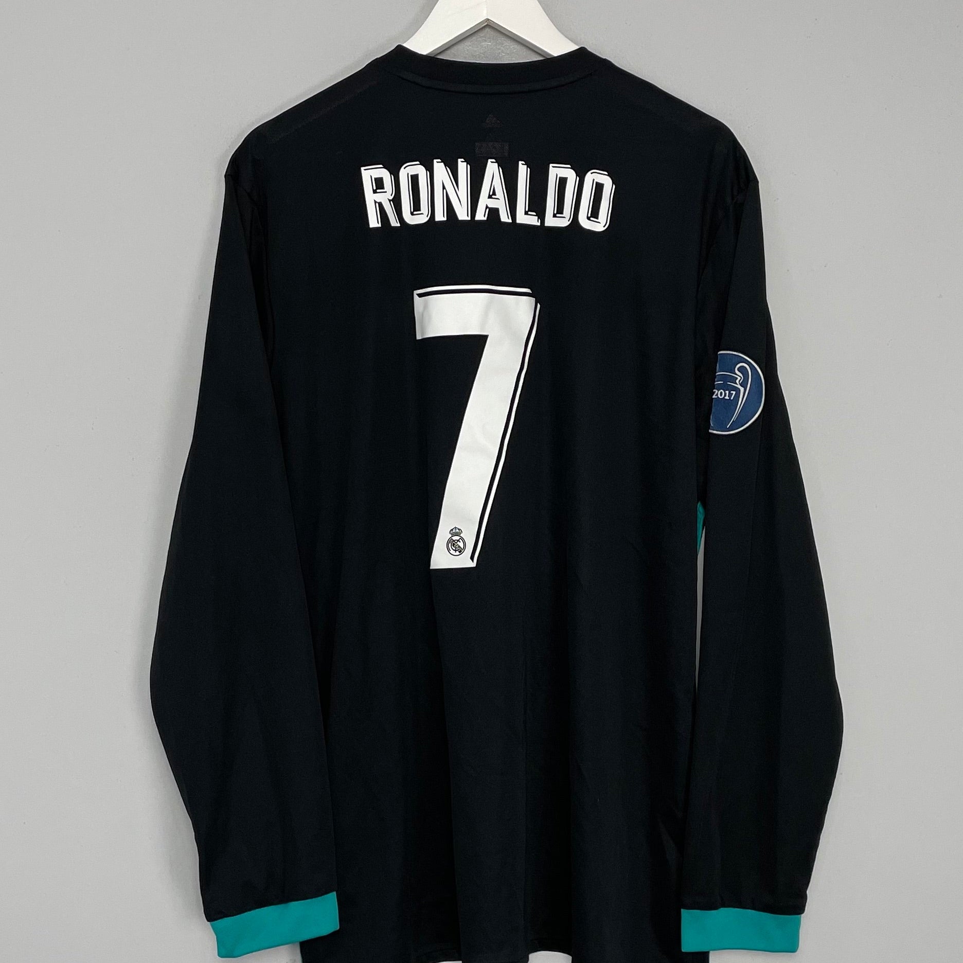 Shop 2017/18 REAL MADRID RONALDO #7 L/S AWAY SHIRT (XXL) ADIDAS, classic football shirts, vintage football shirts & retro soccer jerseys at Cult Kits