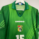 1996/97 BOLIVIA #15 HOME SHIRT (L) UMBRO