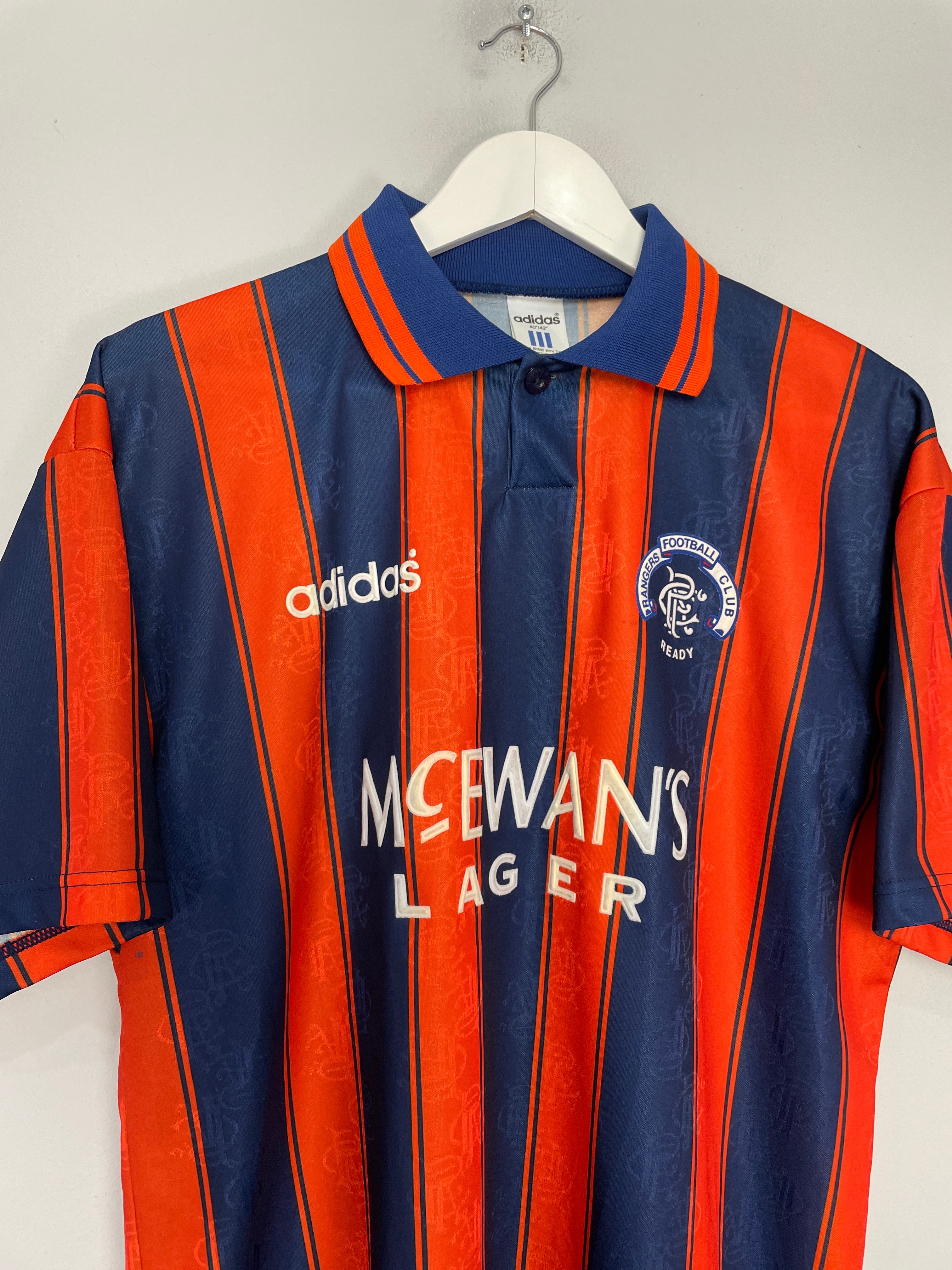 Shop 1993/94 RANGERS AWAY SHIRT (M) ADIDAS, classic football shirts, vintage football shirts & retro soccer jerseys at Cult Kits