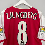 2002/04 ARSENAL LJUNGBERG #8 HOME SHIRT (L) NIKE