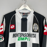 2003/04 AC SIENA RICCIO #6 *MATCH ISSUE* L/S HOME SHIRT (XL) LOTTO