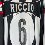 2003/04 AC SIENA RICCIO #6 *MATCH ISSUE* L/S HOME SHIRT (XL) LOTTO