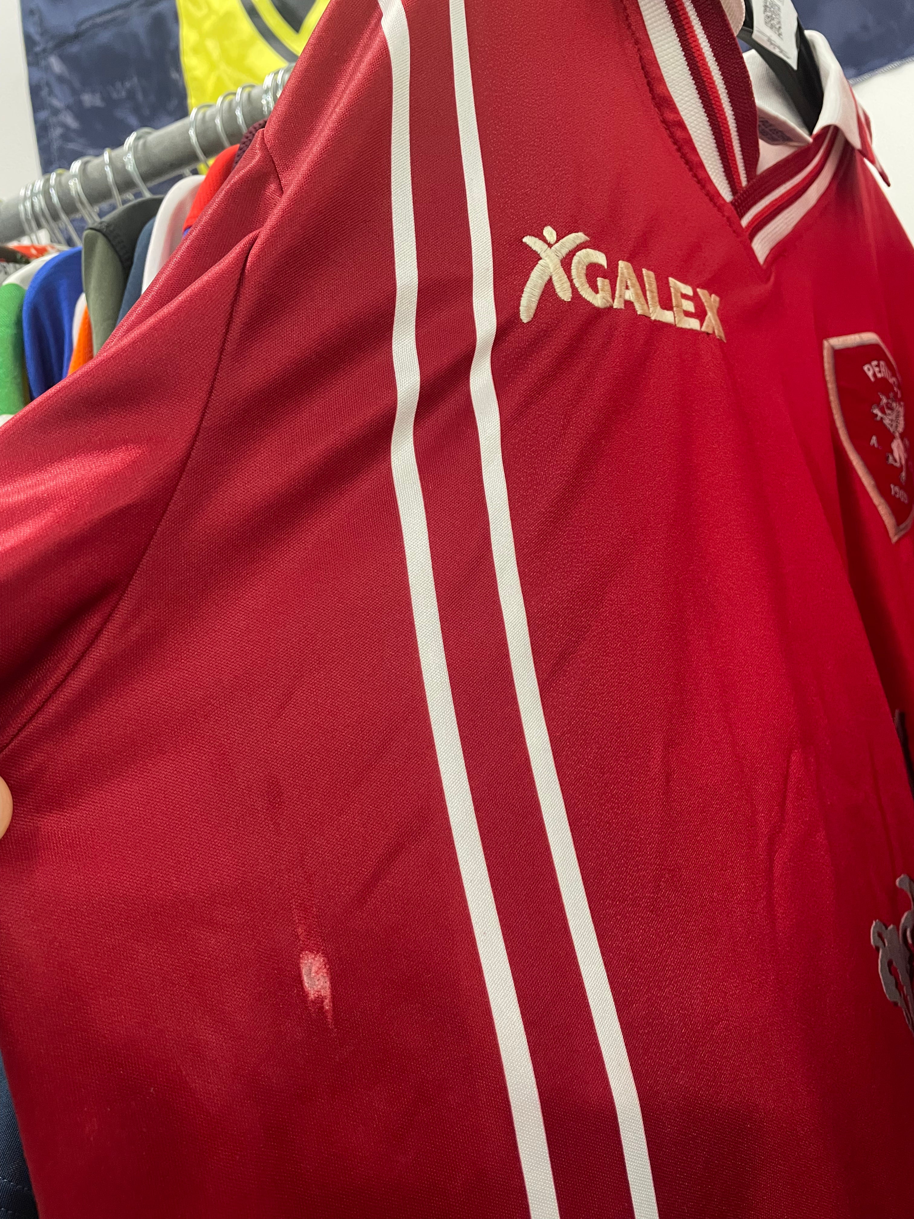 Shop 1998/99 PERUGIA NAKATA #7 HOME SHIRT (L) GALEX, classic football shirts, vintage football shirts & retro soccer jerseys at Cult Kits