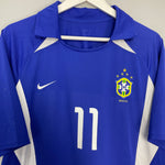 Shop 2002/04 BRAZIL RONALDINHO #11 AWAY SHIRT (L) NIKE, classic football shirts, vintage football shirts & retro soccer jerseys at Cult Kits