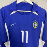 Shop 2002/04 BRAZIL RONALDINHO #11 AWAY SHIRT (L) NIKE, classic football shirts, vintage football shirts & retro soccer jerseys at Cult Kits