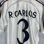 Shop 1998/00 REAL MADRID CARLOS #3 HOME SHIRT (S) ADIDAS, classic football shirts, vintage football shirts & retro soccer jerseys at Cult Kits