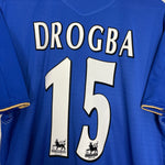 Shop 2005/06 CHELSEA DROGBA #15 *CENTENARY* HOME SHIRT (XL) UMBRO, classic football shirts, vintage football shirts & retro soccer jerseys at Cult Kits
