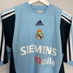 Shop 2003/04 REAL MADRID TRAINING SHIRT (M) ADIDAS, classic football shirts, vintage football shirts & retro soccer jerseys at Cult Kits
