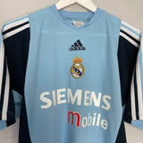 Shop 2003/04 REAL MADRID TRAINING SHIRT (M) ADIDAS, classic football shirts, vintage football shirts & retro soccer jerseys at Cult Kits