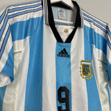 1998/99 ARGENTINA BATISTUTA #9 HOME SHIRT (L) ADIDAS