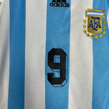 1998/99 ARGENTINA BATISTUTA #9 HOME SHIRT (L) ADIDAS