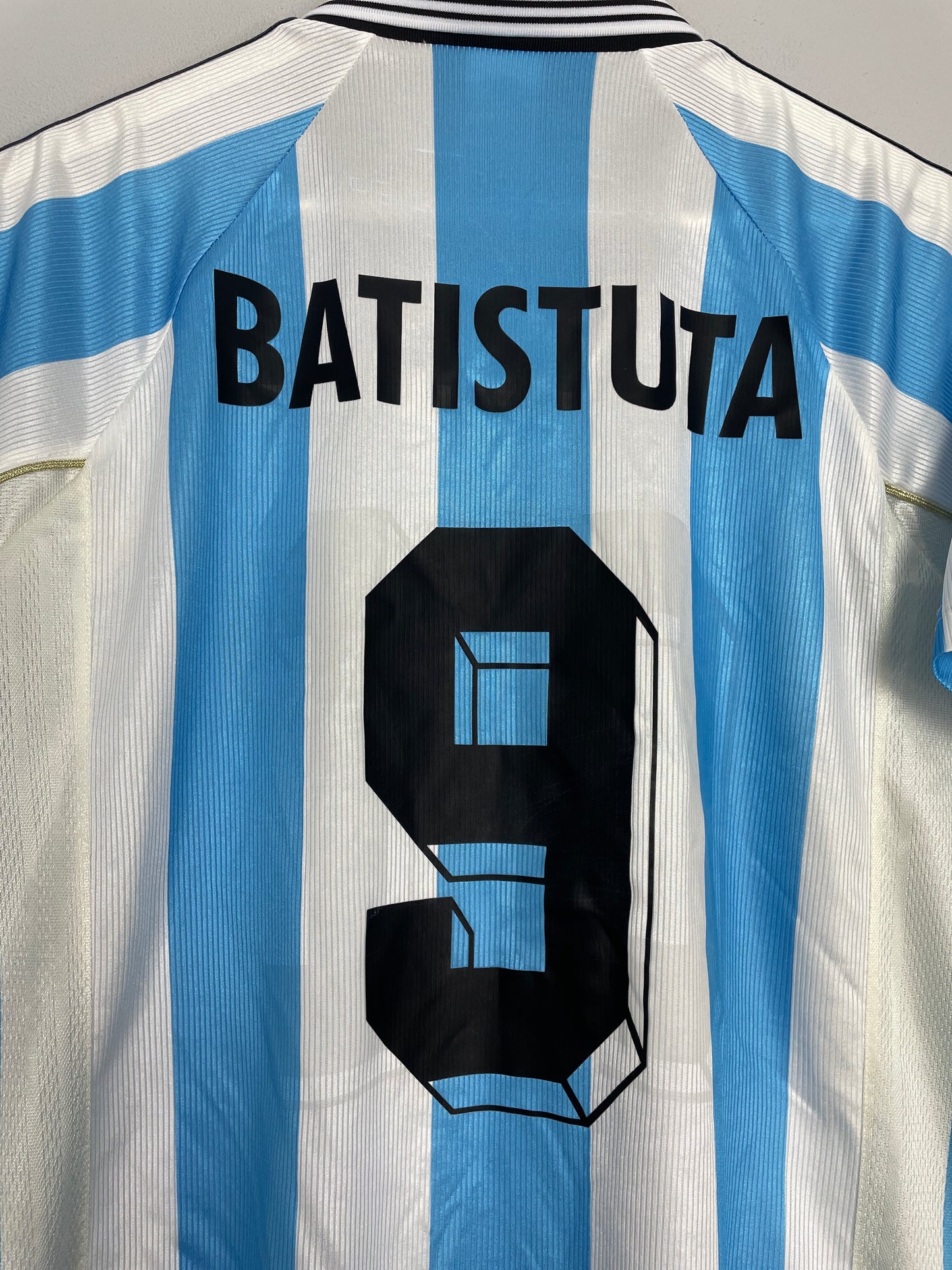 1998/99 ARGENTINA BATISTUTA #9 HOME SHIRT (L) ADIDAS