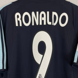 2003/04 REAL MADRID RONALDO #9 AWAY SHIRT (M) ADIDAS