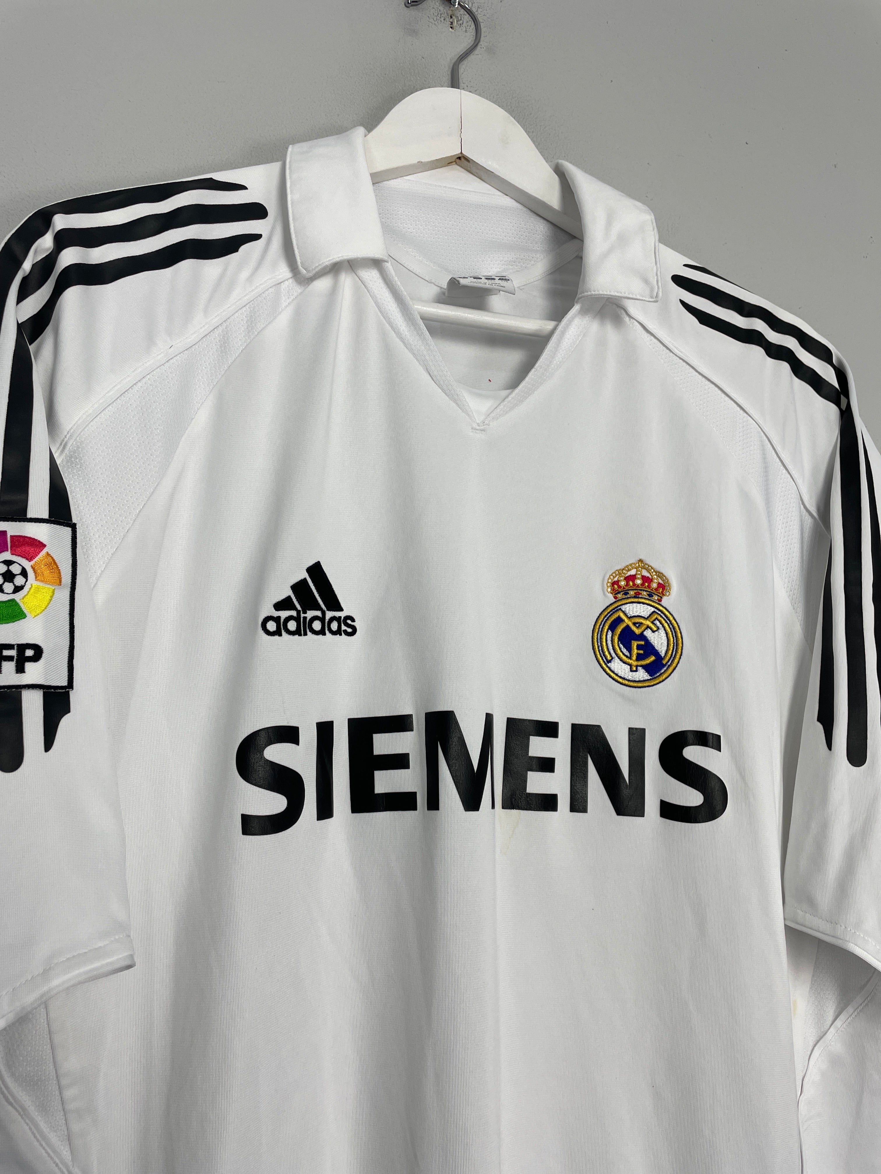 Shop 2005/06 REAL MADRID RAUL #7 HOME SHIRT (L) ADIDAS, classic football shirts, vintage football shirts & retro soccer jerseys at Cult Kits