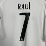 Shop 2005/06 REAL MADRID RAUL #7 HOME SHIRT (L) ADIDAS, classic football shirts, vintage football shirts & retro soccer jerseys at Cult Kits