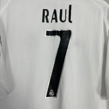 Shop 2005/06 REAL MADRID RAUL #7 HOME SHIRT (L) ADIDAS, classic football shirts, vintage football shirts & retro soccer jerseys at Cult Kits