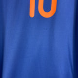 2000/02 NETHERLANDS BERGKAMP #10 AWAY SHIRT (XL) NIKE