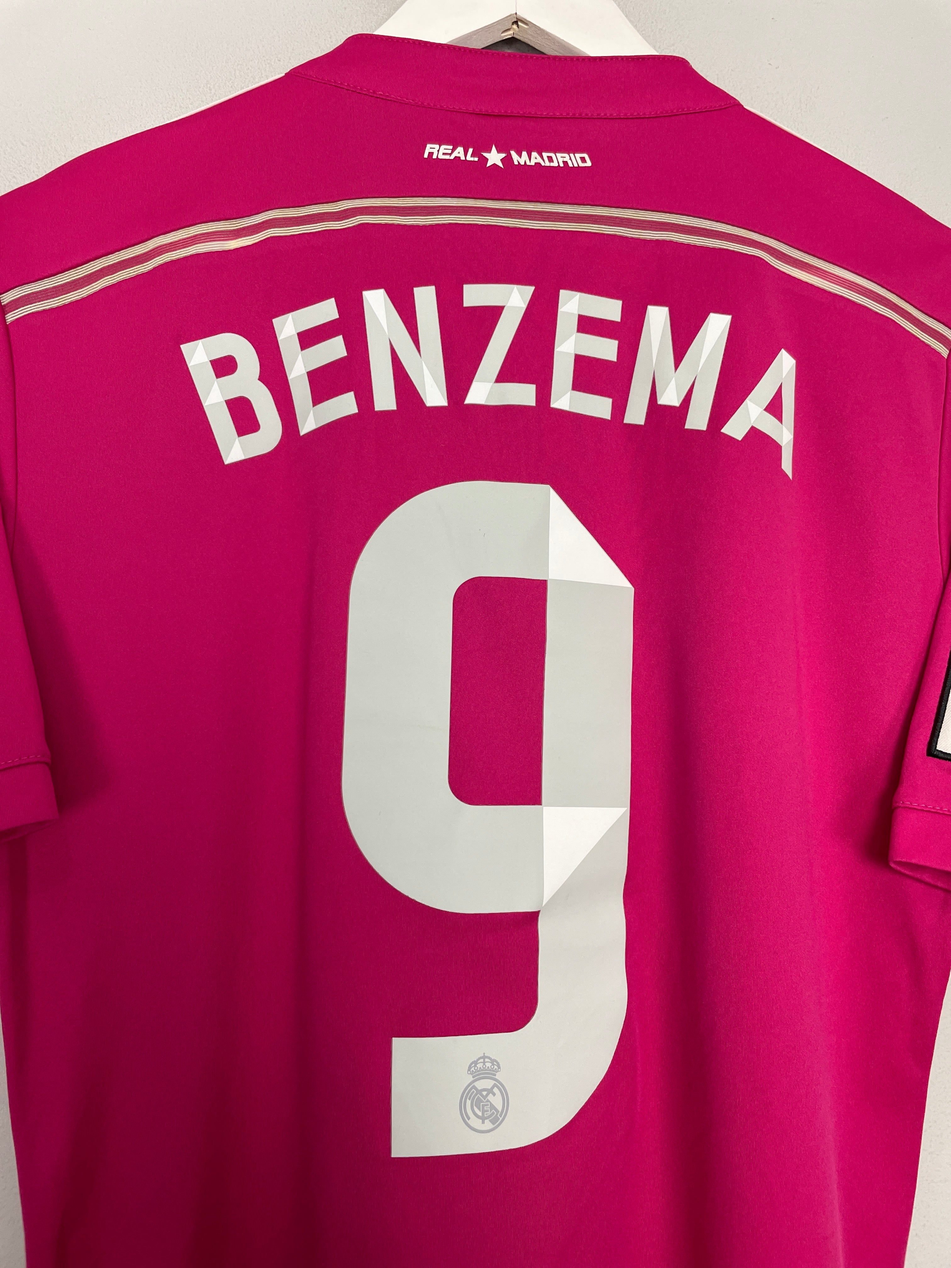 Shop 2014/15 REAL MADRID BENZEMA #9 AWAY SHIRT (S) ADIDAS, classic football shirts, vintage football shirts & retro soccer jerseys at Cult Kits