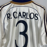 1998/00 REAL MADRID R.CARLOS #3 HOME SHIRT (M) ADIDAS