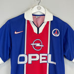 Shop 1997/98 PSG HOME SHIRT (S) NIKE, classic football shirts, vintage football shirts & retro soccer jerseys at Cult Kits