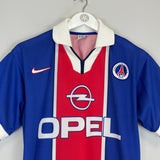 Shop 1997/98 PSG HOME SHIRT (S) NIKE, classic football shirts, vintage football shirts & retro soccer jerseys at Cult Kits