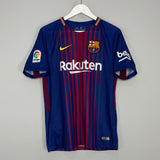 Shop 2017/18 BARCELONA SUAREZ #9 HOME SHIRT (S) NIKE, classic football shirts, vintage football shirts & retro soccer jerseys at Cult Kits