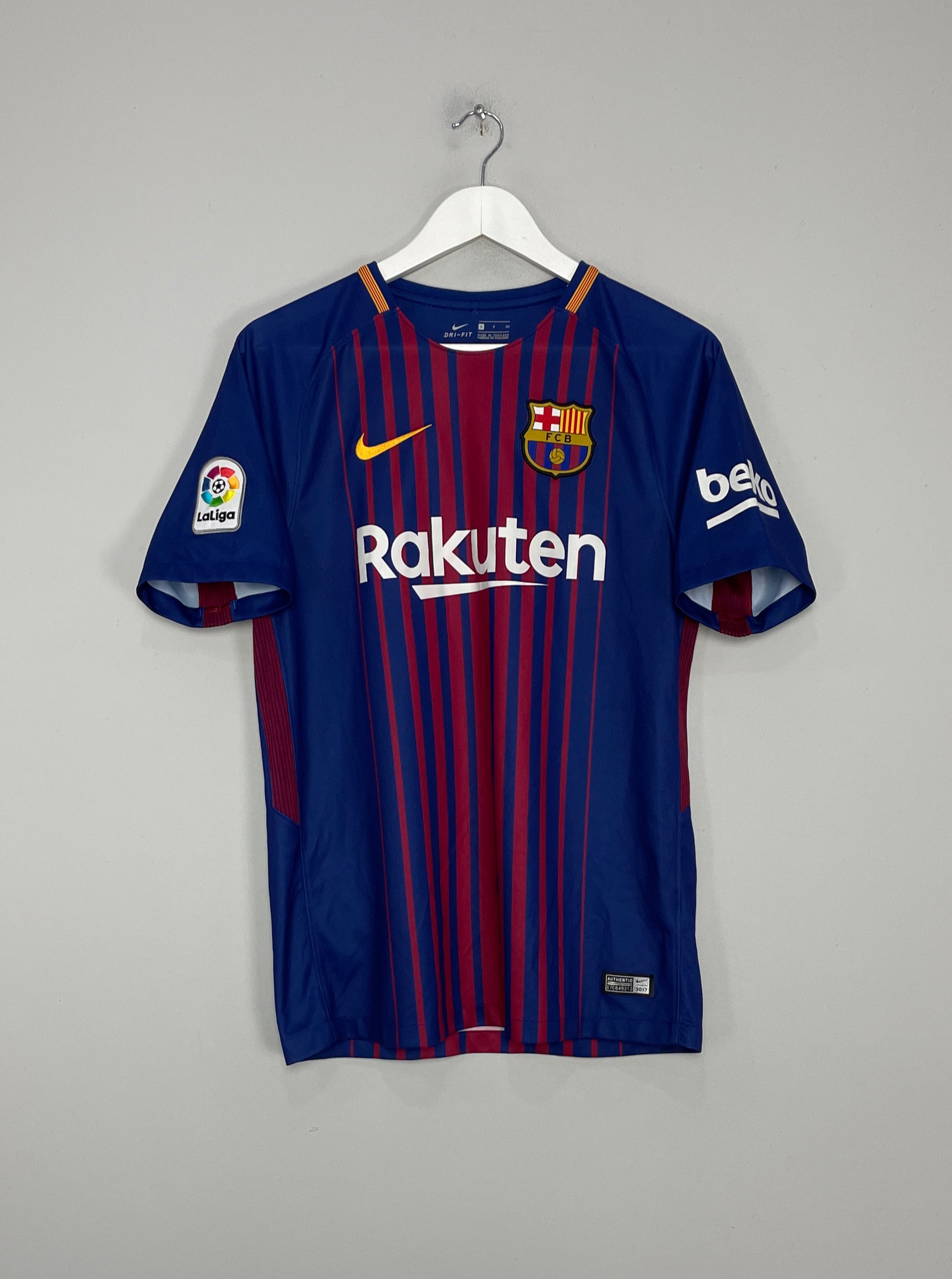 Shop 2017/18 BARCELONA SUAREZ #9 HOME SHIRT (S) NIKE, classic football shirts, vintage football shirts & retro soccer jerseys at Cult Kits