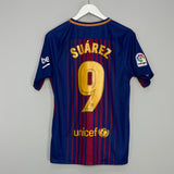 Shop 2017/18 BARCELONA SUAREZ #9 HOME SHIRT (S) NIKE, classic football shirts, vintage football shirts & retro soccer jerseys at Cult Kits
