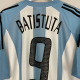 2002/04 ARGENTINA BATISTUTA #9 HOME SHIRT (L) ADIDAS